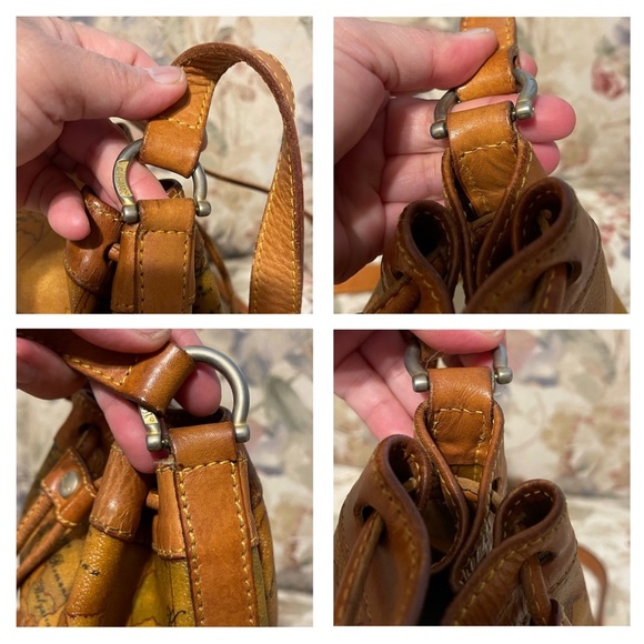 Authentic Alviero Martini World Map Bucket Bag - Picture 7 of 16